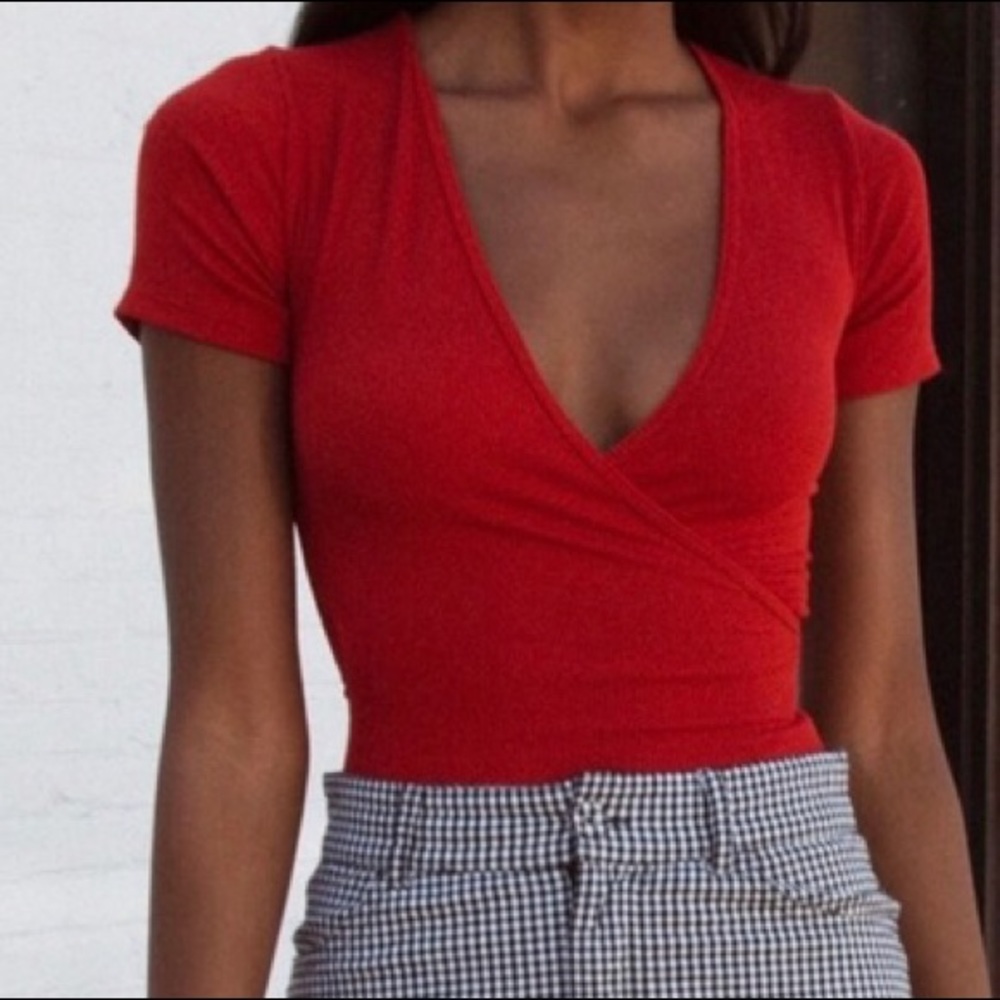 BRANDY MELVILLE RED BODYSUIT